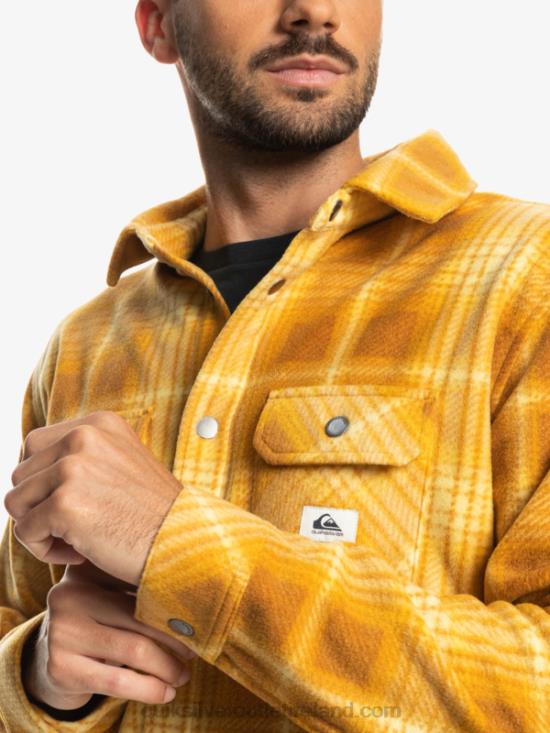 Men Quiksilver Surf Days Long Sleeve Flannel Shirt N02TD1555 brown sugar shadowplaid