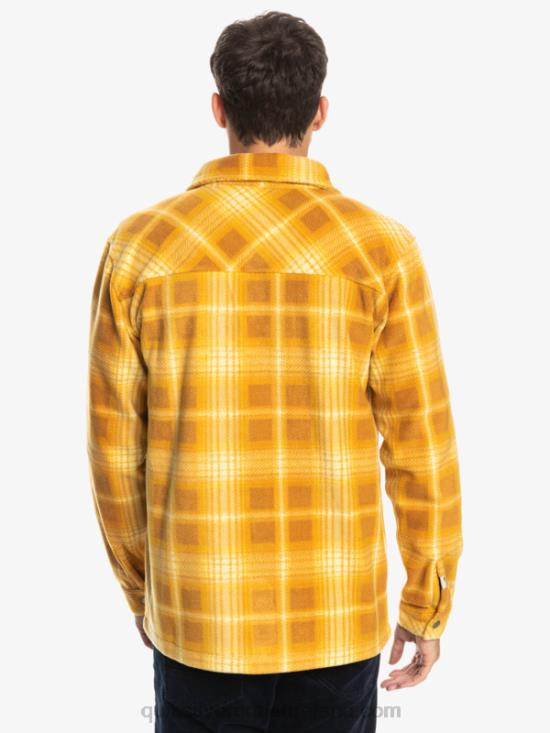Men Quiksilver Surf Days Long Sleeve Flannel Shirt N02TD1555 brown sugar shadowplaid