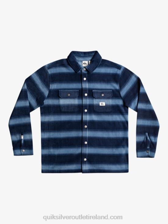 Men Quiksilver Surf Days Long Sleeve Flannel Shirt N02TD1556 navy blazer flannel stripe