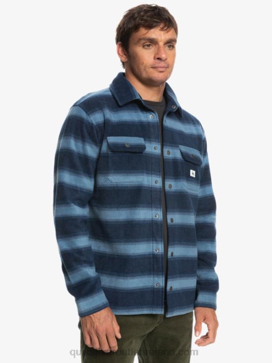 Men Quiksilver Surf Days Long Sleeve Flannel Shirt N02TD1556 navy blazer flannel stripe