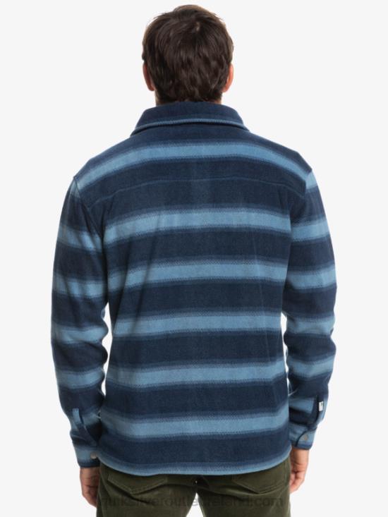 Men Quiksilver Surf Days Long Sleeve Flannel Shirt N02TD1556 navy blazer flannel stripe