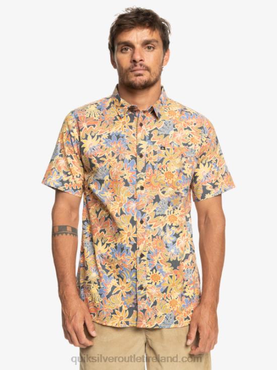 Men Quiksilver Surfadelica Short Sleeve Shirt N02TD967 dark slate surfadelica