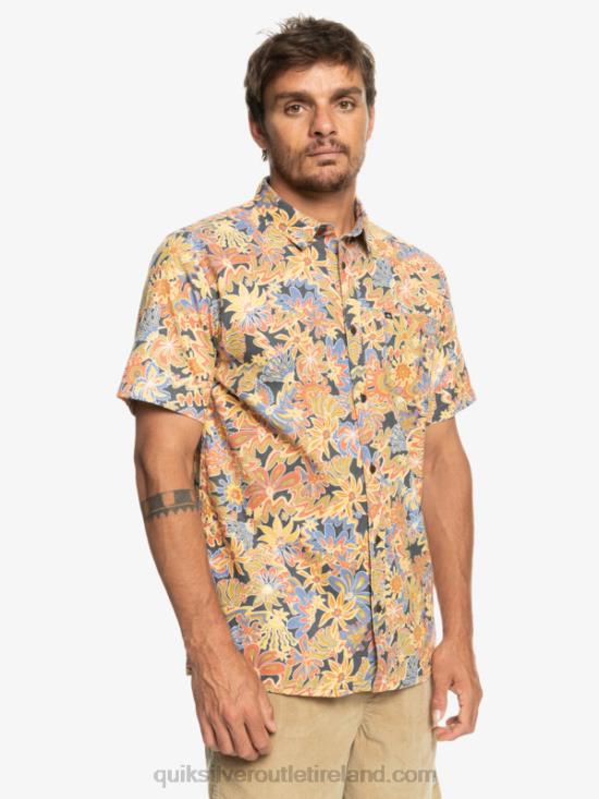 Men Quiksilver Surfadelica Short Sleeve Shirt N02TD967 dark slate surfadelica