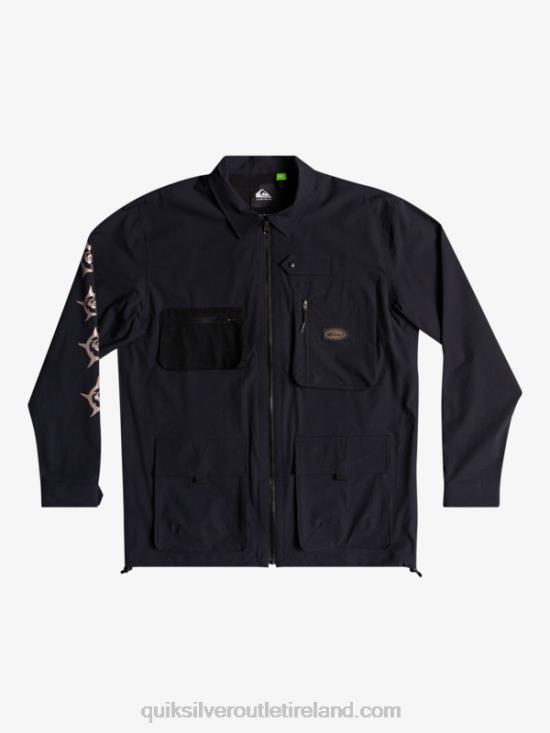 Men Quiksilver Under Sky Long Sleeve Shirt N02TD1717 black