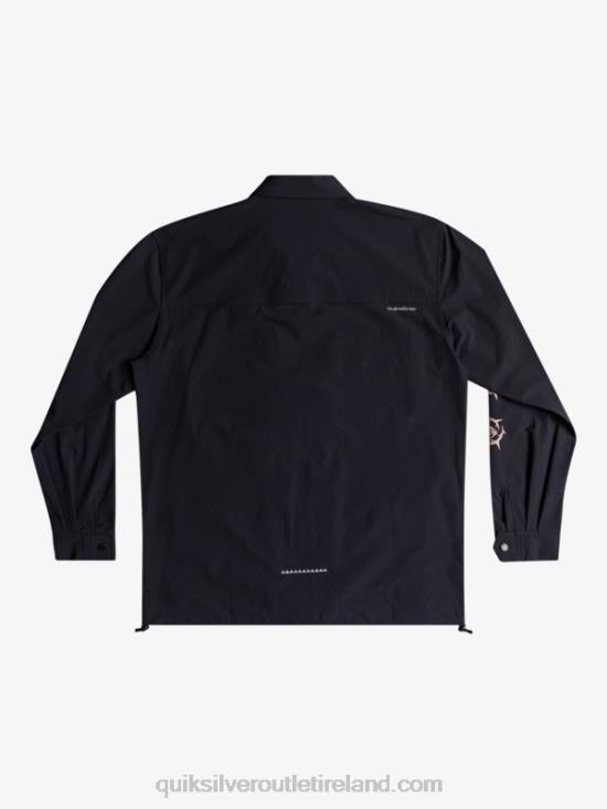 Men Quiksilver Under Sky Long Sleeve Shirt N02TD1717 black