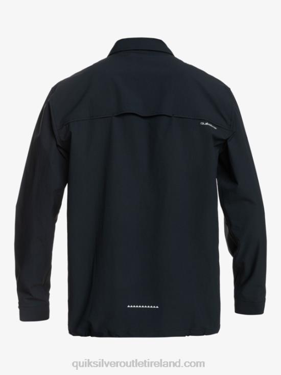 Men Quiksilver Under Sky Long Sleeve Shirt N02TD1717 black