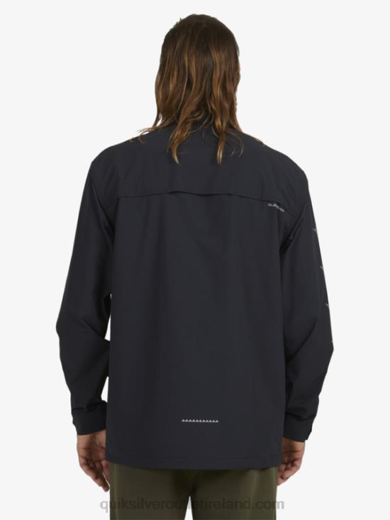 Men Quiksilver Under Sky Long Sleeve Shirt N02TD1717 black