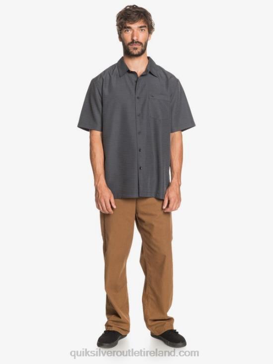 Men Quiksilver Waterman Centinela Premium Anti-Wrinkle Shirt N02TD1303 black centinella