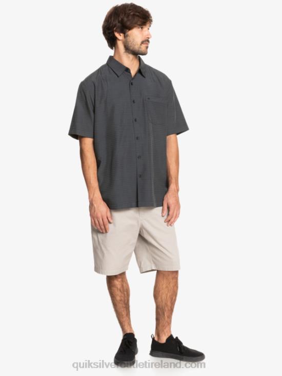 Men Quiksilver Waterman Centinela Premium Anti-Wrinkle Shirt N02TD1303 black centinella