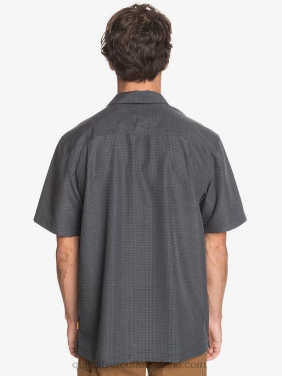 Men Quiksilver Waterman Centinela Premium Anti-Wrinkle Shirt N02TD1303 black centinella