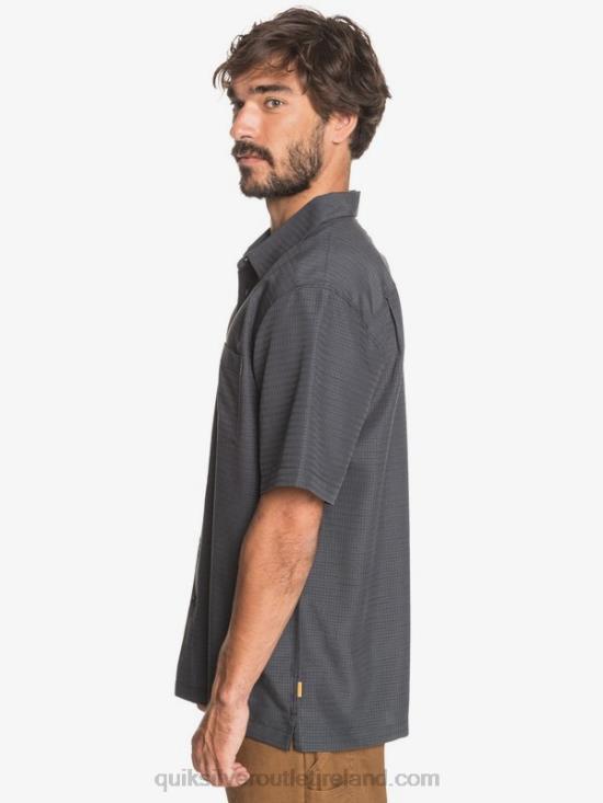 Men Quiksilver Waterman Centinela Premium Anti-Wrinkle Shirt N02TD1303 black centinella