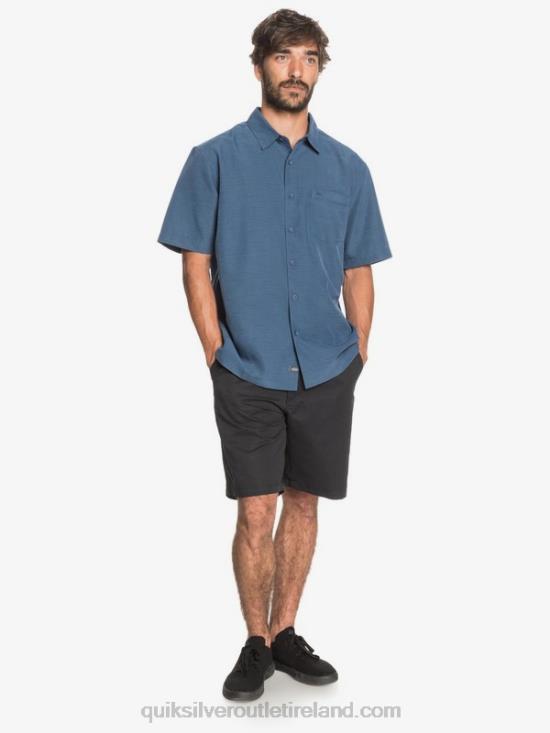 Men Quiksilver Waterman Centinela Premium Anti-Wrinkle Shirt N02TD1304 midnight navy centinella