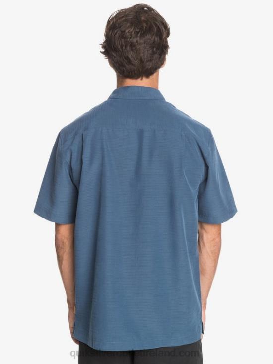 Men Quiksilver Waterman Centinela Premium Anti-Wrinkle Shirt N02TD1304 midnight navy centinella