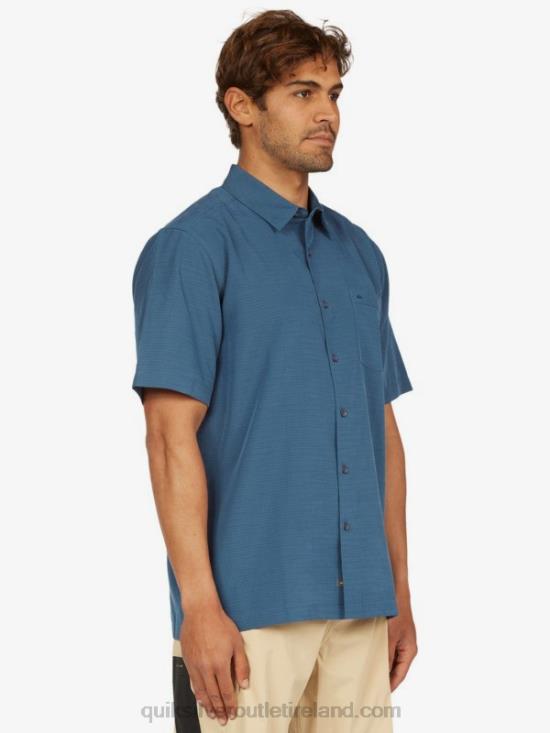 Men Quiksilver Waterman Centinela Premium Anti-Wrinkle Shirt N02TD1304 midnight navy centinella