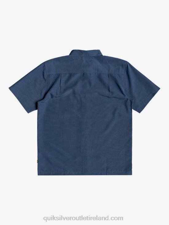Men Quiksilver Waterman Centinela Premium Anti-Wrinkle Shirt N02TD1304 midnight navy centinella