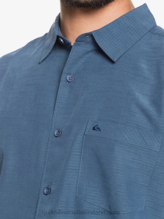 Men Quiksilver Waterman Centinela Premium Anti-Wrinkle Shirt N02TD1304 midnight navy centinella