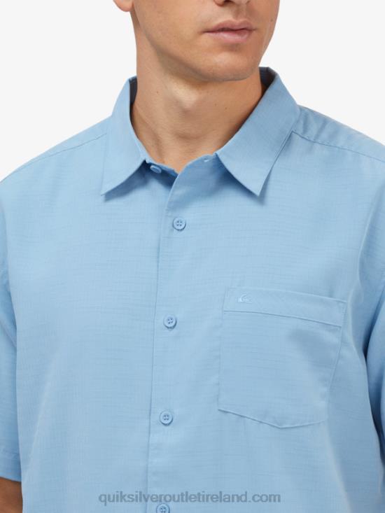 Men Quiksilver Waterman Centinela Premium Anti-Wrinkle Shirt N02TD1305 dusk blue centinella