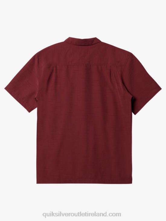 Men Quiksilver Waterman Centinela Premium Anti-Wrinkle Shirt N02TD1306 rosewood centinella