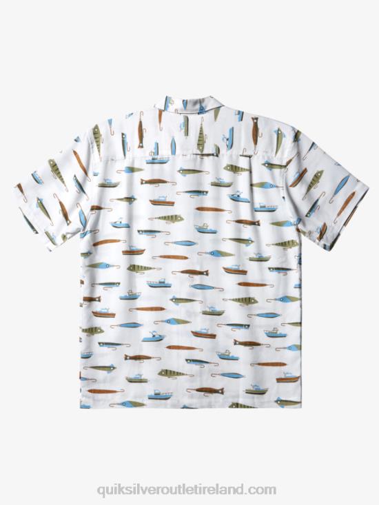 Men Quiksilver Waterman Drag Week Technical Short Sleeve Shirt N02TD440 tea drag week w