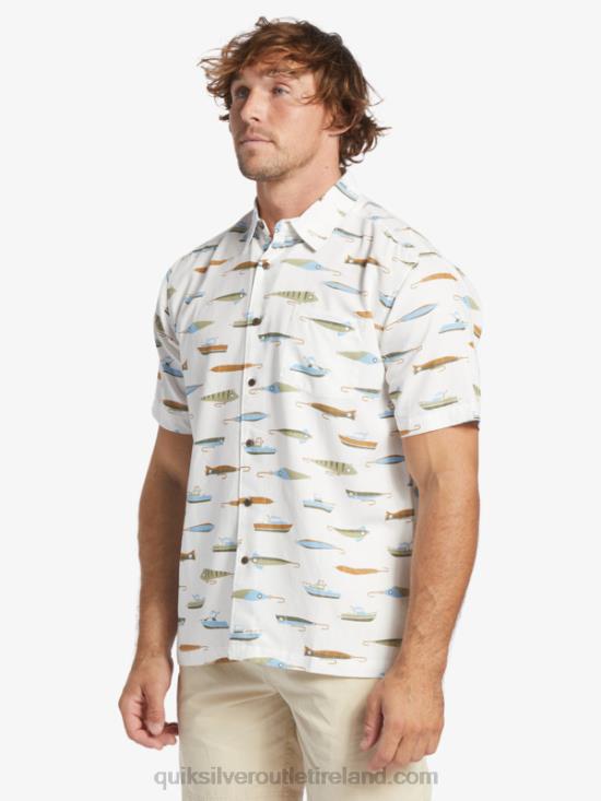 Men Quiksilver Waterman Drag Week Technical Short Sleeve Shirt N02TD440 tea drag week w