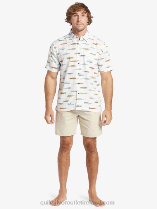Men Quiksilver Waterman Drag Week Technical Short Sleeve Shirt N02TD440 tea drag week w
