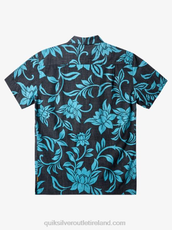 Men Quiksilver Waterman Every Weekend Short Sleeve Shirt N02TD287 black every weekend w