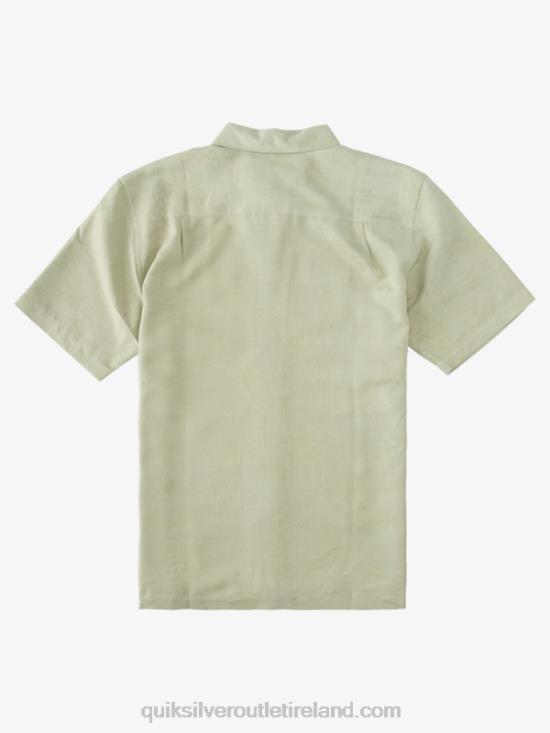 Men Quiksilver Waterman Manele Bay Short Sleeve Shirt N02TD801 tea