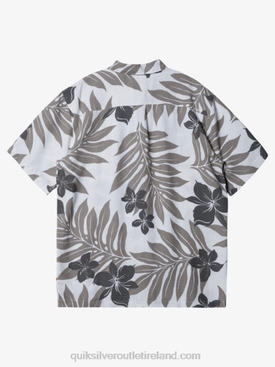 Men Quiksilver Waterman Shonan Short Sleeve Shirt N02TD992 white/black