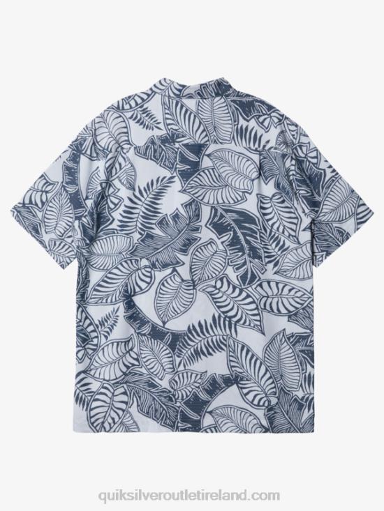 Men Quiksilver Waterman Siesta Short Sleeve Shirt N02TD1364 major blue
