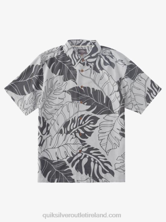 Men Quiksilver Waterman Under Canopy Hawaiian Shirt N02TD865 sharkskin under canopy
