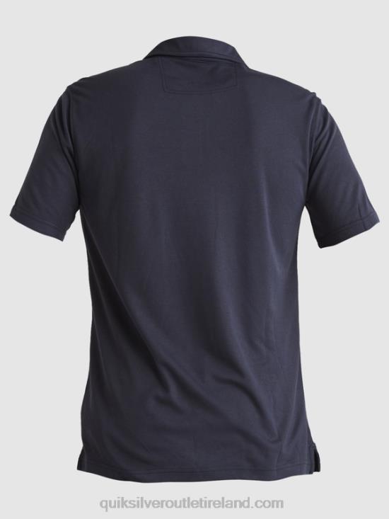 Men Quiksilver Waterman Waterpolo Short Sleeve Polo Shirt N02TD250 blue nights