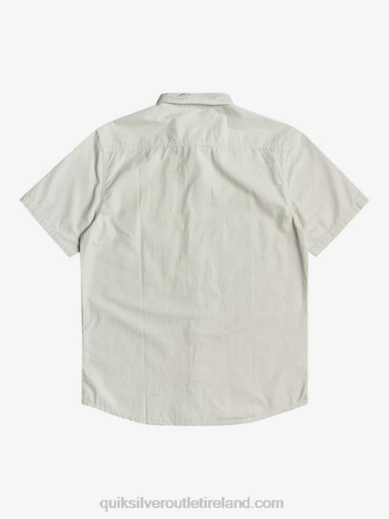 Men Quiksilver Winfall Short Sleeve Shirt N02TD383 desert sage