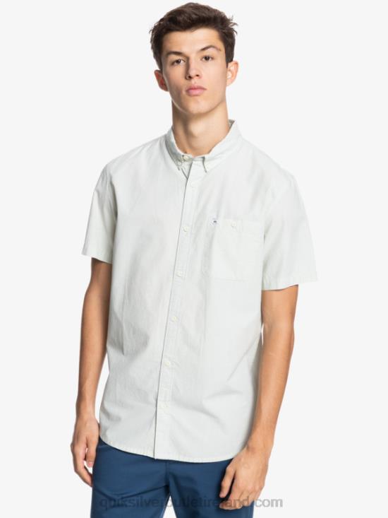 Men Quiksilver Winfall Short Sleeve Shirt N02TD383 desert sage
