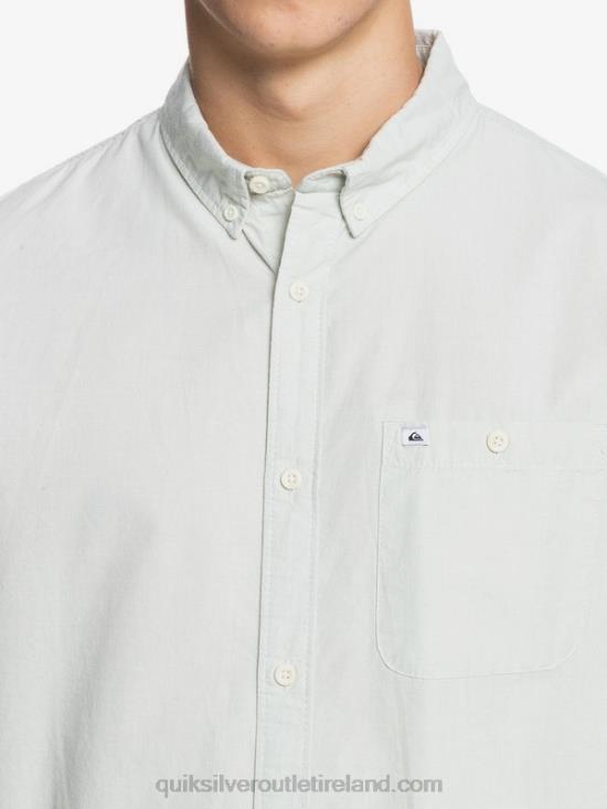 Men Quiksilver Winfall Short Sleeve Shirt N02TD383 desert sage