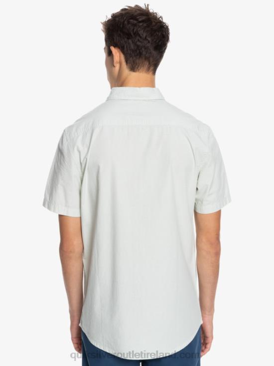 Men Quiksilver Winfall Short Sleeve Shirt N02TD383 desert sage