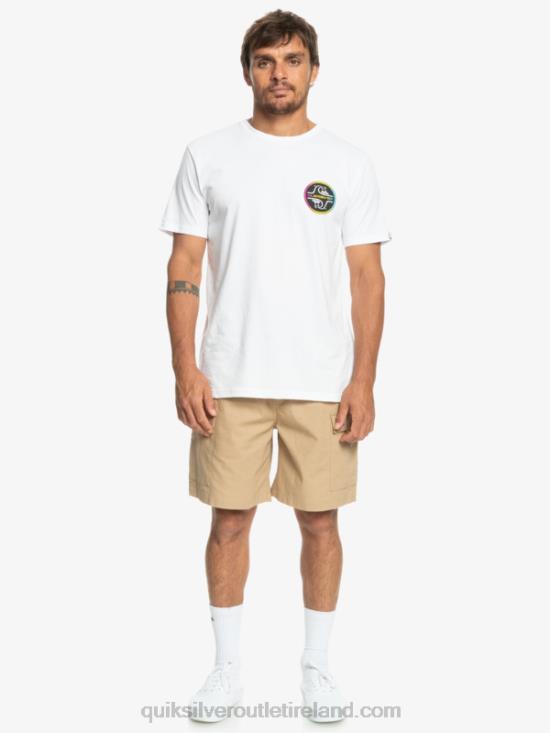 Men Quiksilver Cargo Taxer Elastic Waist 19 Shorts N02TD1009 plage