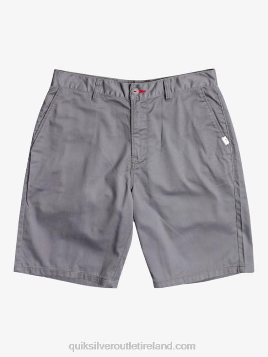 Men Quiksilver Crest Chino 21 Shorts N02TD1276 quiet shade