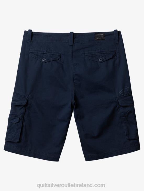 Men Quiksilver Crucial Battle 21 Cargo Shorts N02TD1524 navy blazer