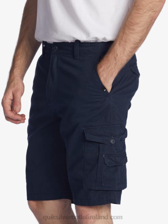 Men Quiksilver Crucial Battle 21 Cargo Shorts N02TD1524 navy blazer