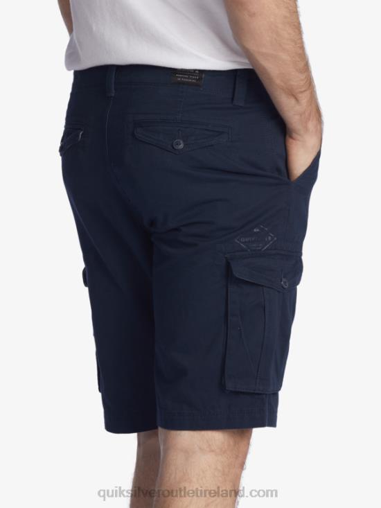 Men Quiksilver Crucial Battle 21 Cargo Shorts N02TD1524 navy blazer