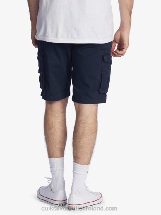 Men Quiksilver Crucial Battle 21 Cargo Shorts N02TD1524 navy blazer