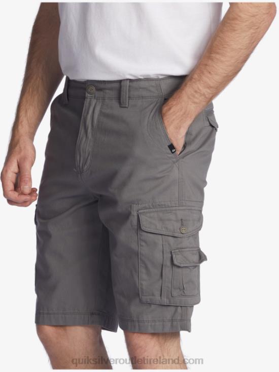 Men Quiksilver Crucial Battle 21 Cargo Shorts N02TD1525 quiet shade