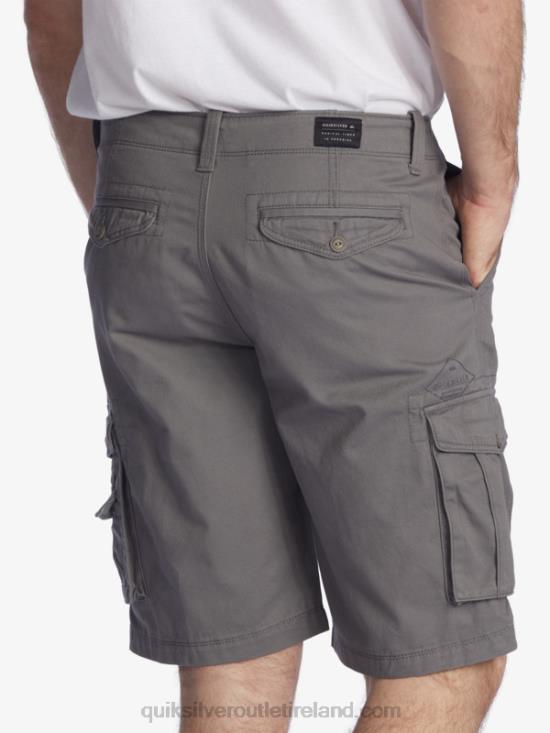 Men Quiksilver Crucial Battle 21 Cargo Shorts N02TD1525 quiet shade
