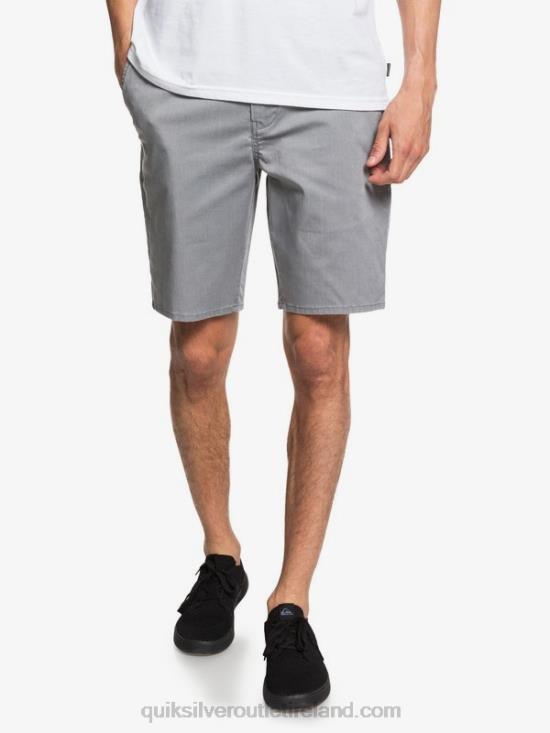 Men Quiksilver Everyday Union Stretch 20 Chino Pocket Shorts N02TD1312 light grey heather