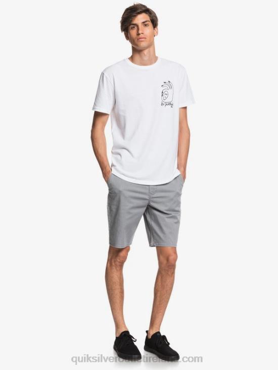 Men Quiksilver Everyday Union Stretch 20 Chino Pocket Shorts N02TD1312 light grey heather