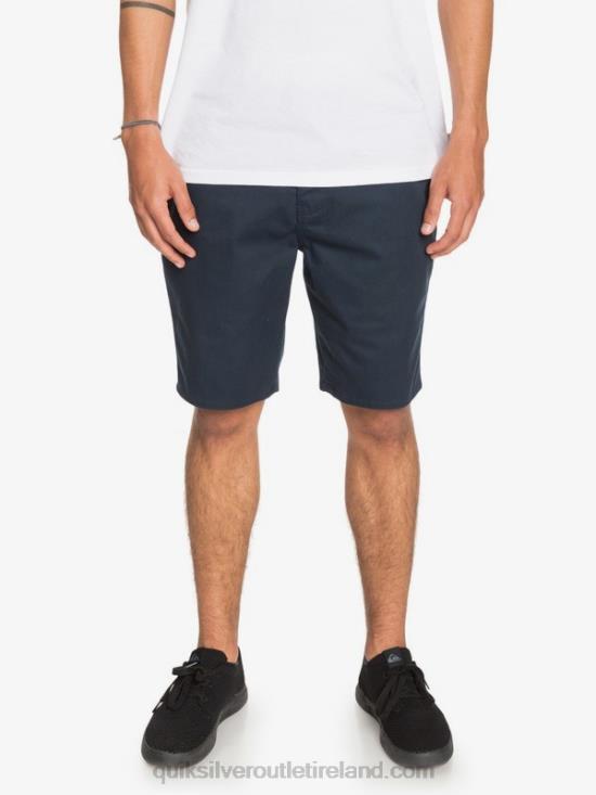 Men Quiksilver Everyday Union Stretch 20 Chino Pocket Shorts N02TD1316 navy blazer