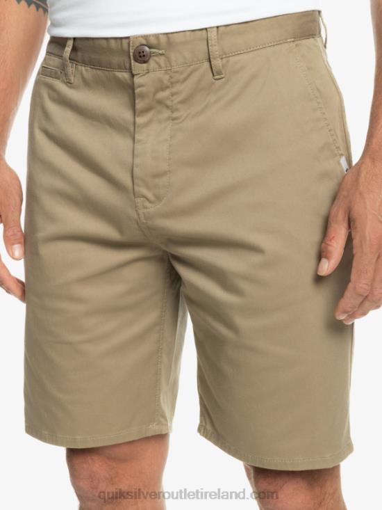 Men Quiksilver Everyday Union Stretch Chino 20 Shorts N02TD854 elmwood