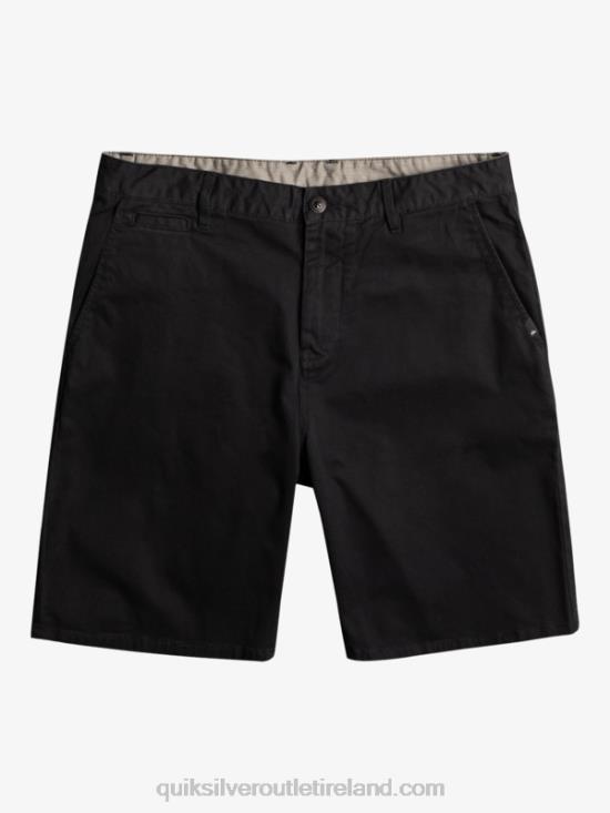 Men Quiksilver Everyday Union Stretch Chino 20 Shorts N02TD856 black