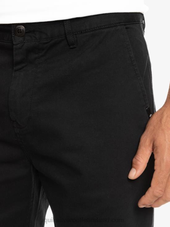 Men Quiksilver Everyday Union Stretch Chino 20 Shorts N02TD856 black