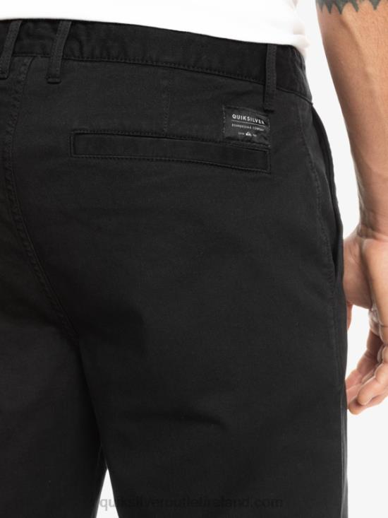 Men Quiksilver Everyday Union Stretch Chino 20 Shorts N02TD856 black